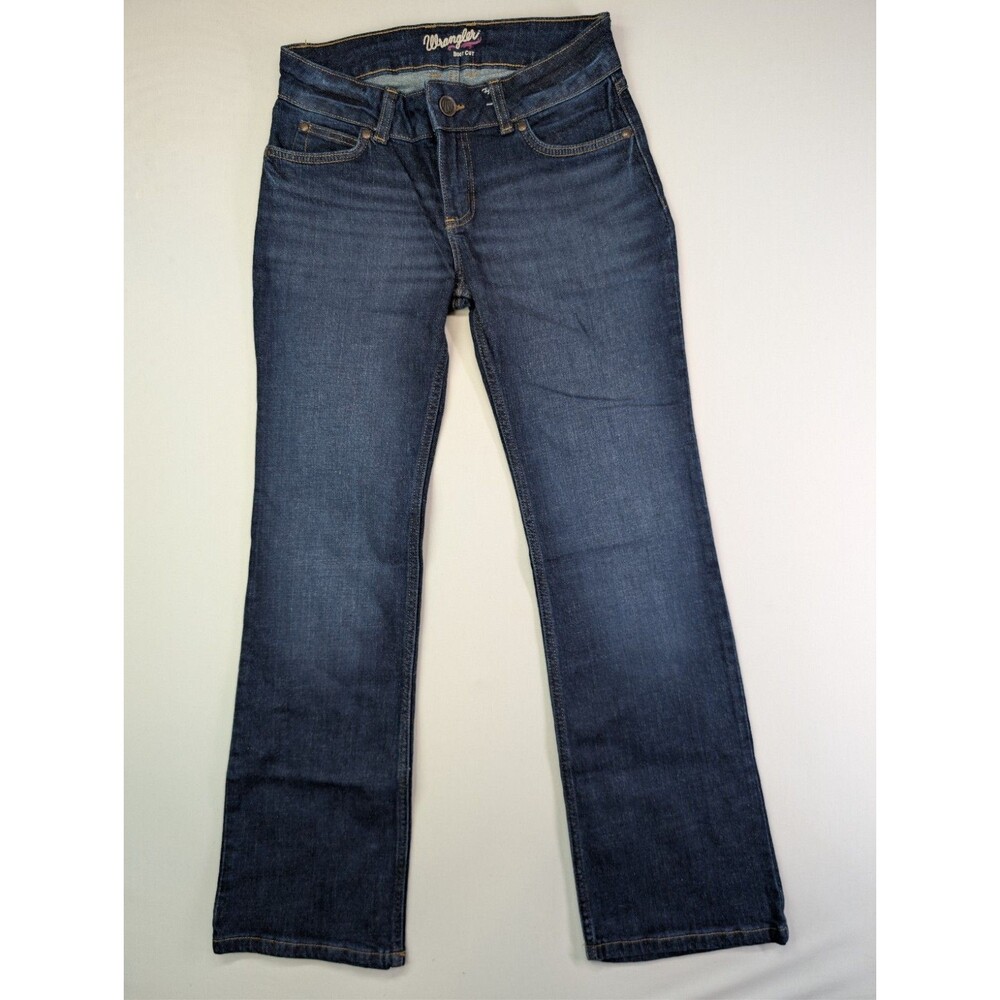 Wrangler Retro Mae Mid Rise Bootcut Jeans Womens 3x30 Dark Wash Stretch...